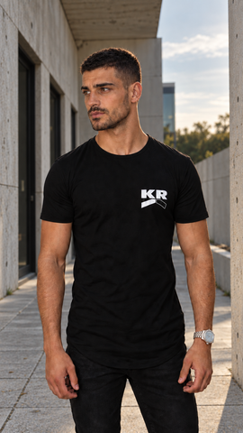 KR EST. Diamond Back - Slim Fit Hem Curve T-shirt