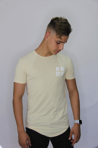 KRDA - Longline Hem Curved Slim Fitted T-shirt