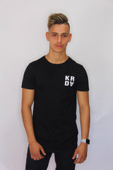 KRDA - Long Line Slim Fit Hem Curve T-shirt